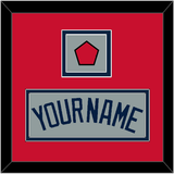 Boston Name & Logo Patch - Road Gray (2009-2013) - Double Mat 2