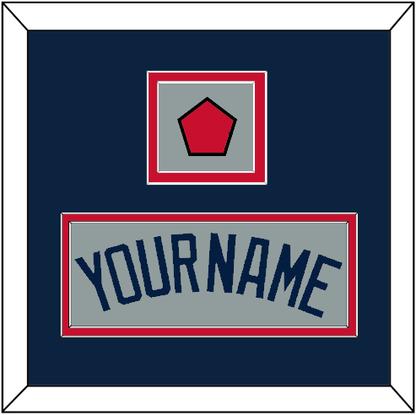 Boston Name & Logo Patch - Road Gray (2009-2013) - Signature Tier 3