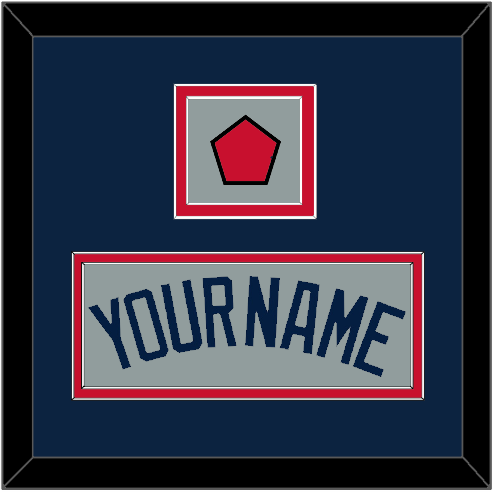 Boston Name & Logo Patch - Road Gray (2009-2013) - Signature Tier 3
