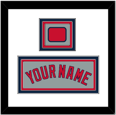 Boston Name & Logo Patch - Road Gray - Premier Tier 1
