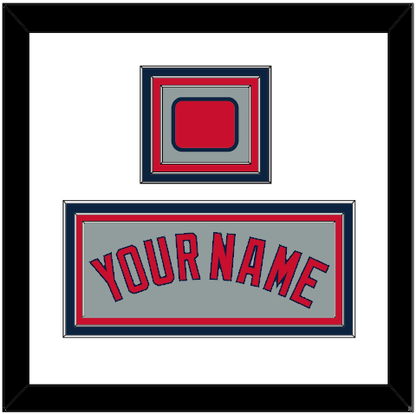 Boston Name & Logo Patch - Road Gray - Premier Tier 1