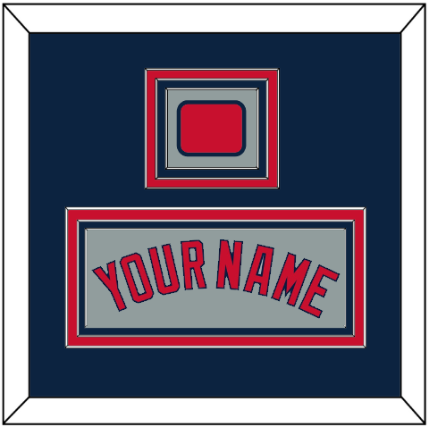 Boston Name & Logo Patch - Road Gray - Premier Tier 3