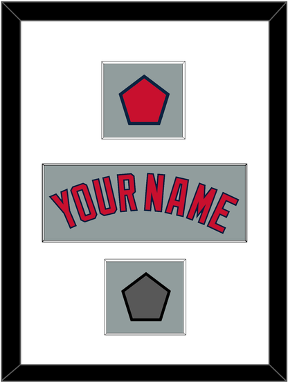 Boston Name, Logo Patch & World Series Champions Patch - Road Gray - Essential Tier 1