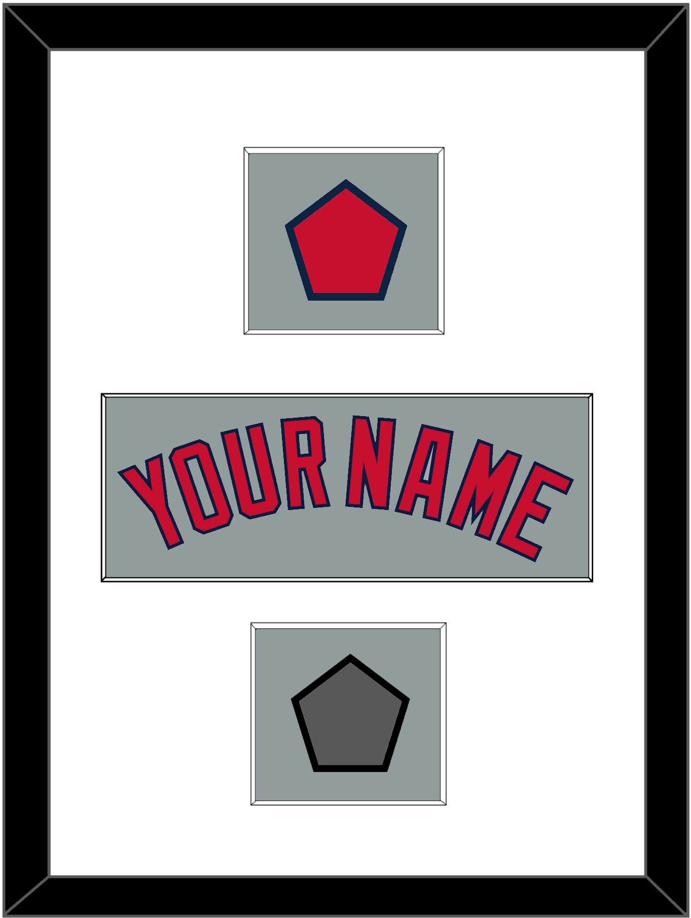 Boston Name, Logo Patch & World Series Jersey Patch - Road Gray - Essential Tier 1