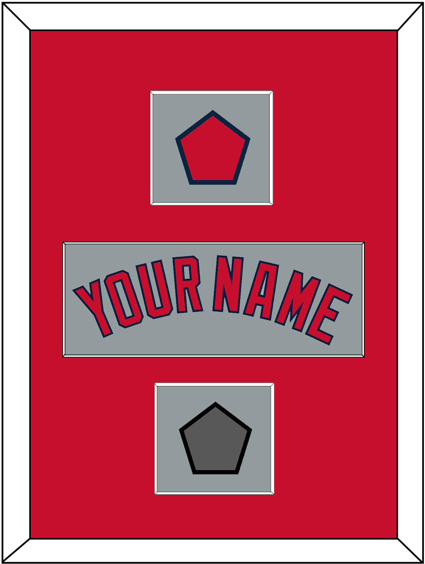 Boston Name, Logo Patch & World Series Champions Patch - Road Gray - Essential Tier 2