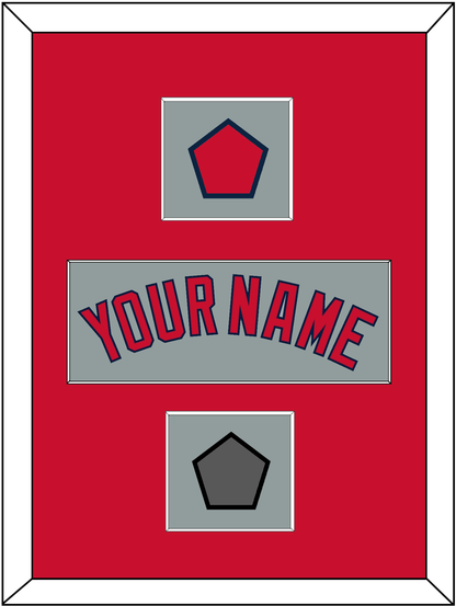 Boston Name, Logo Patch & World Series Champions Patch - Road Gray - Essential Tier 2