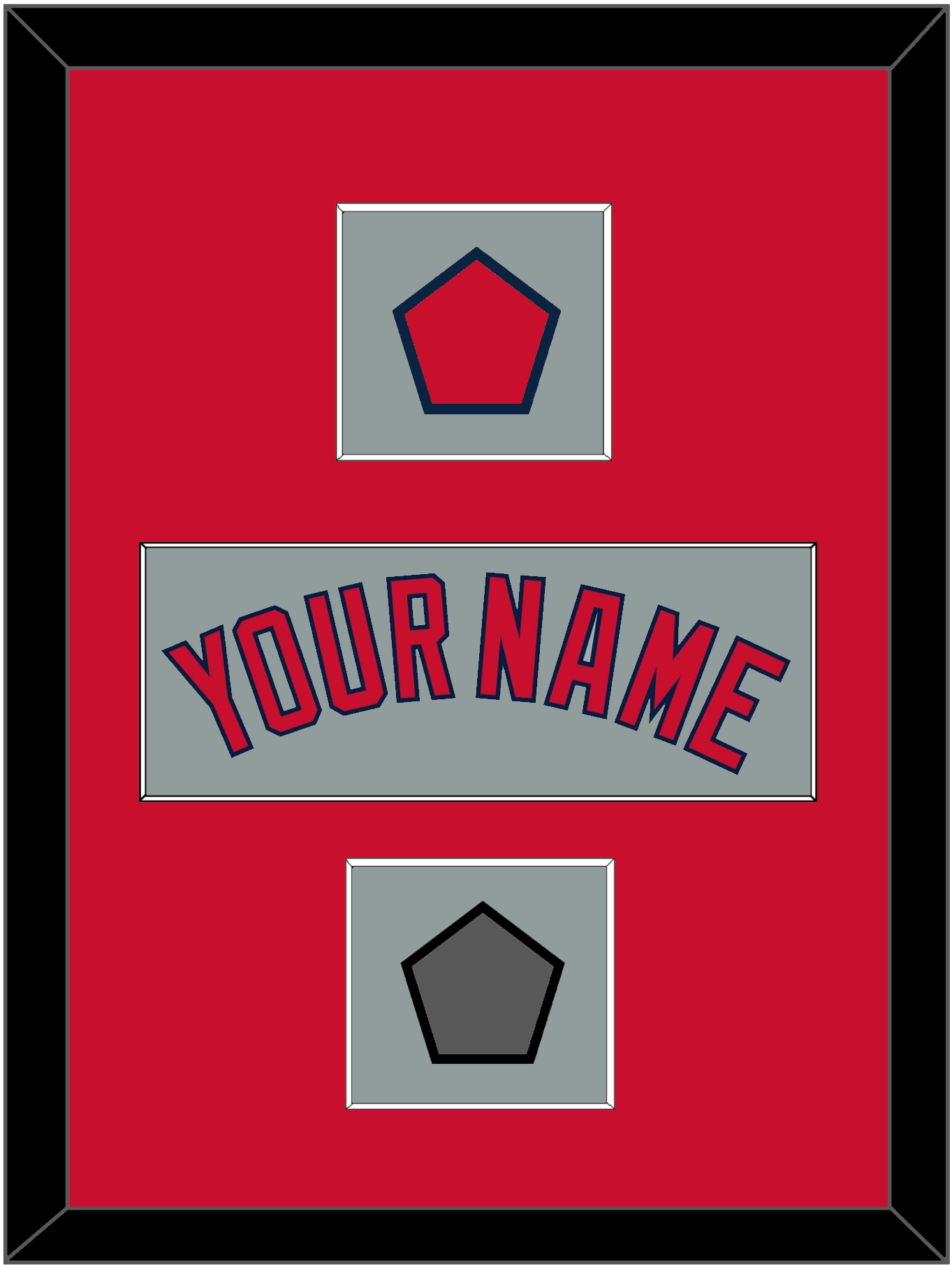 Boston Name, Logo Patch & World Series Jersey Patch - Road Gray - Essential Tier 2