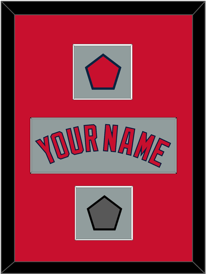 Boston Name, Logo Patch & World Series Jersey Patch - Road Gray - Essential Tier 2