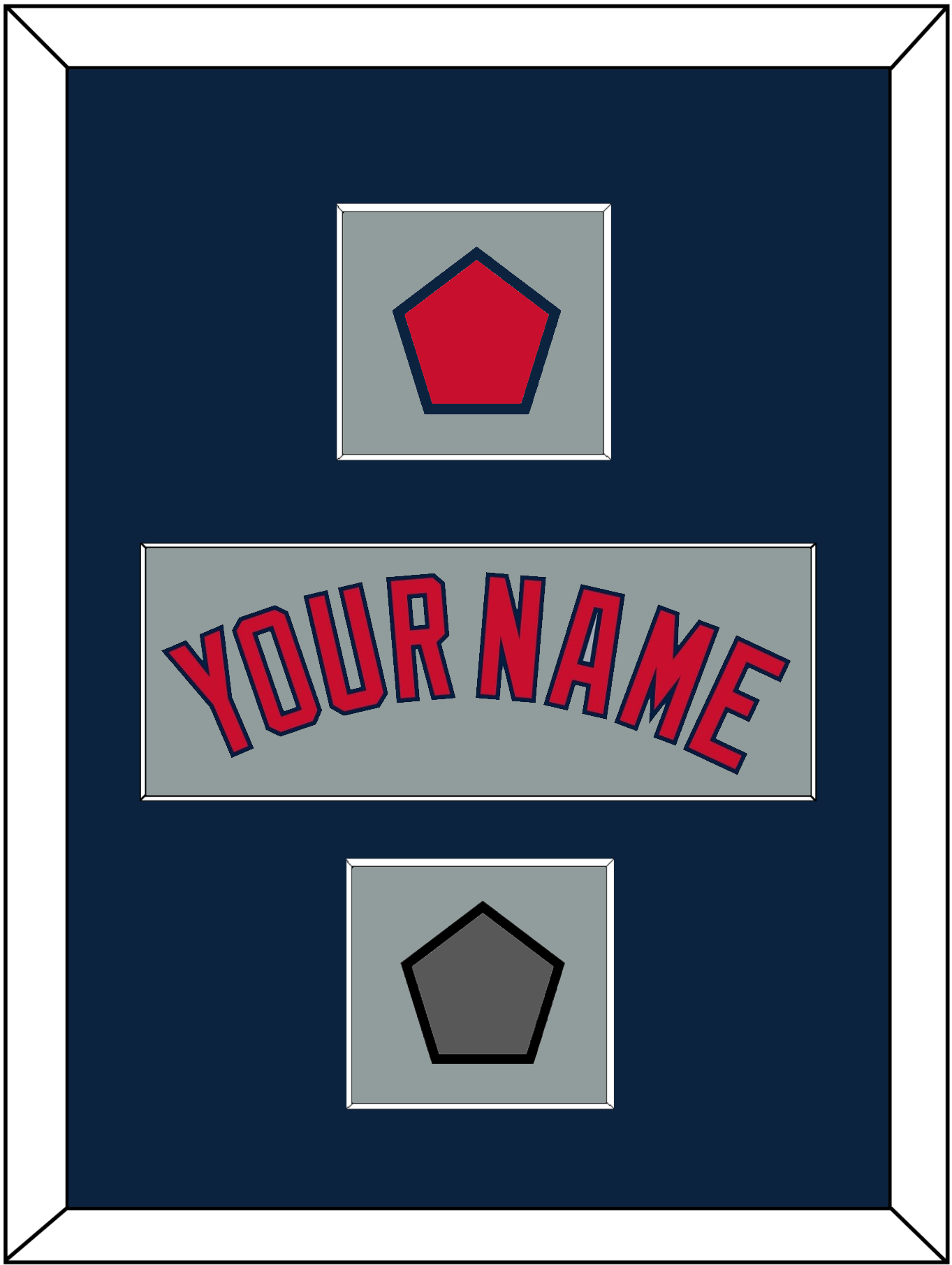 Boston Name, Logo Patch & World Series Jersey Patch - Road Gray - Essential Tier 3