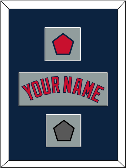 Boston Name, Logo Patch & World Series Jersey Patch - Road Gray - Essential Tier 3