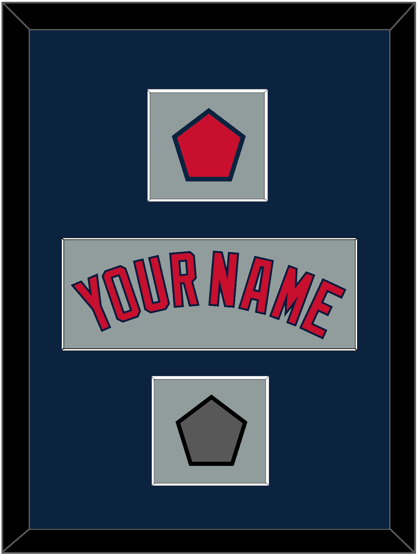Boston Name, Logo Patch & World Series Champions Patch - Road Gray - Essential Tier 3