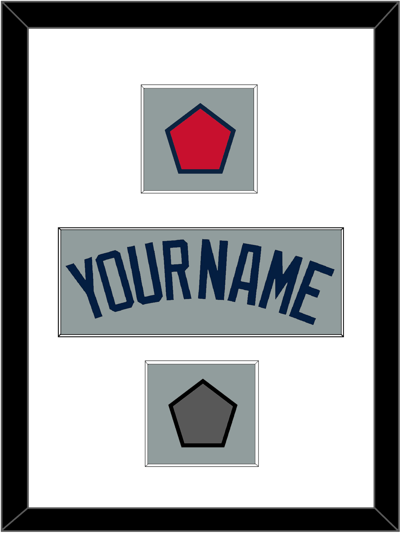 Boston Name, Logo Patch & World Series Jersey Patch - Road Gray (2009-2013) - Essential Tier 1