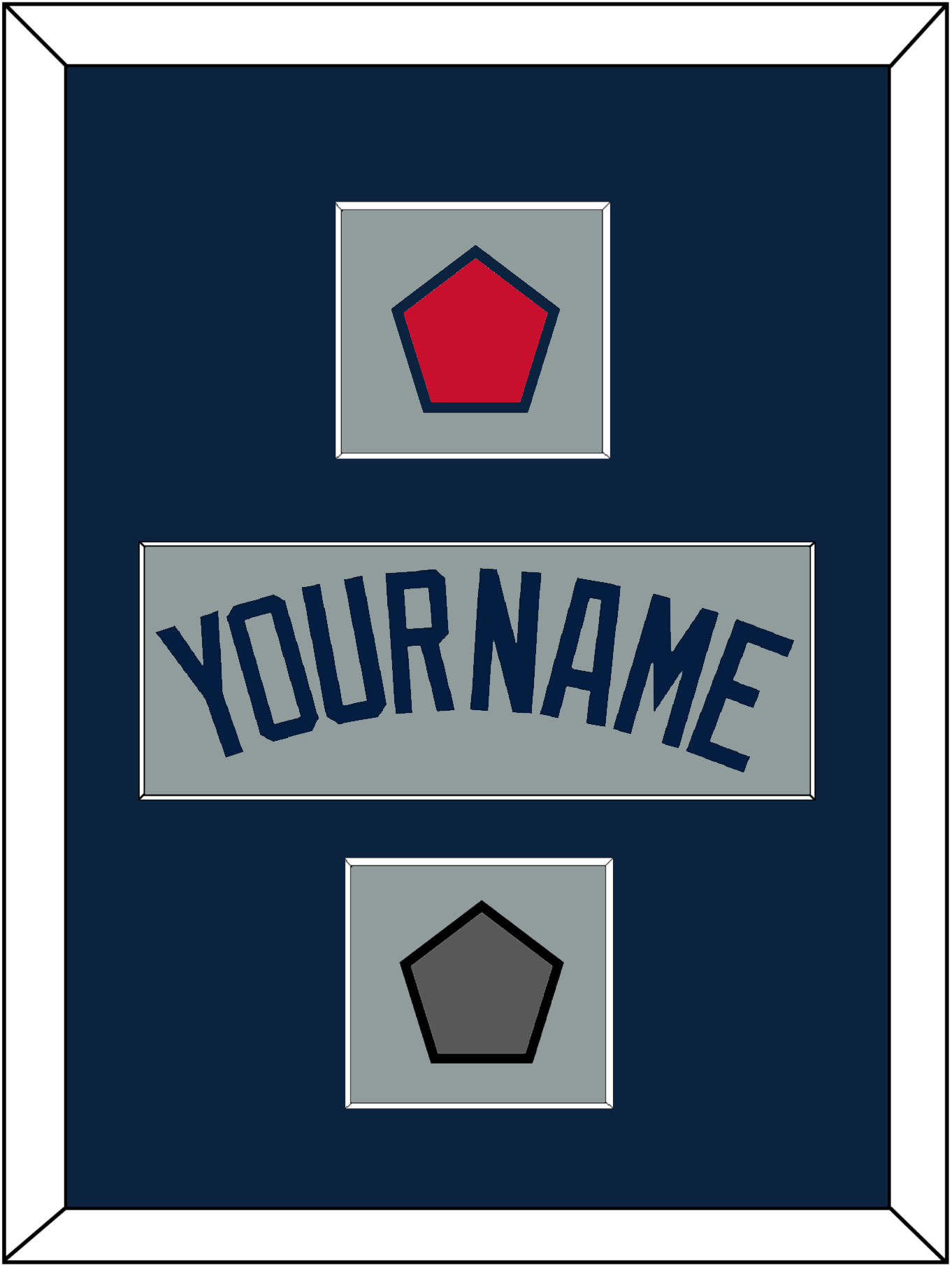 Boston Name, Logo Patch & Two World Series Champions Patches - Road Gray (2009-2013) - Essential Tier 3