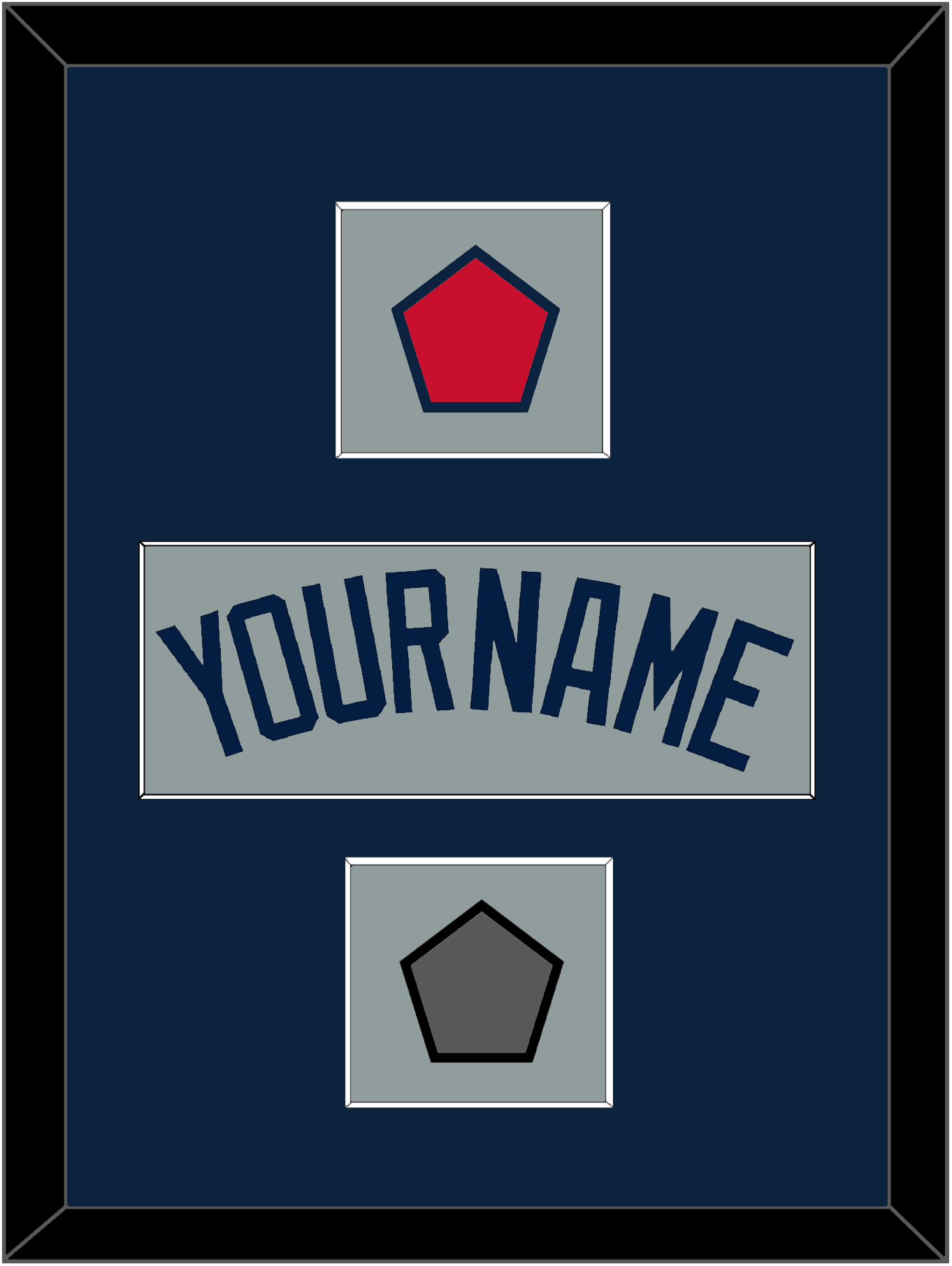 Boston Name, Logo Patch & World Series Champions Patch - Road Gray (2009-2013) - Essential Tier 3