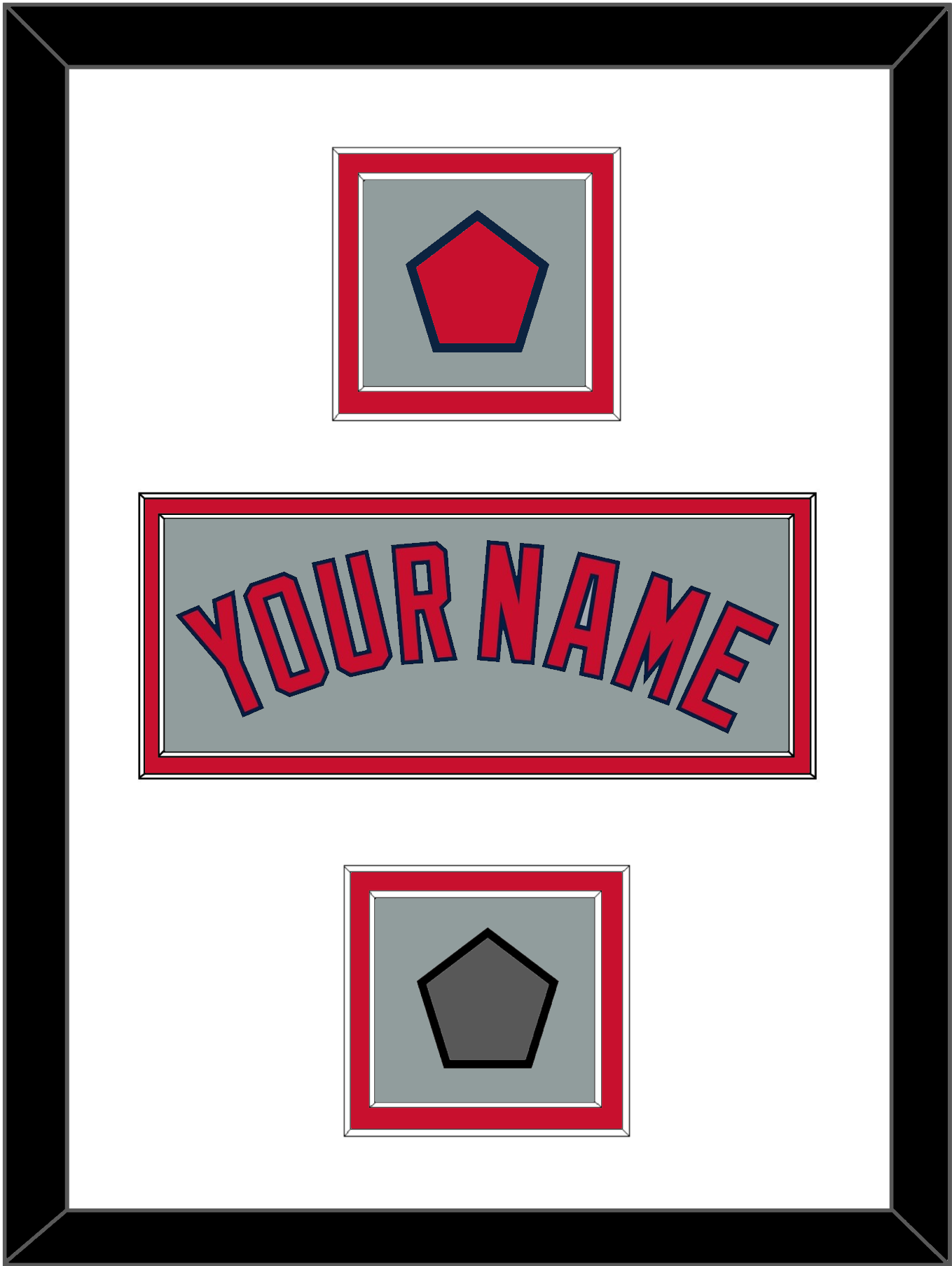 Boston Name, Logo Patch & World Series Jersey Patch - Road Gray - Signature Tier 1