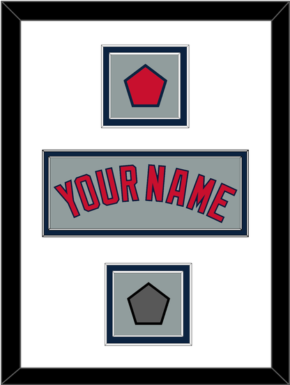 Boston Name, Logo Patch & World Series Champions Patch - Road Gray - Signature Tier 2