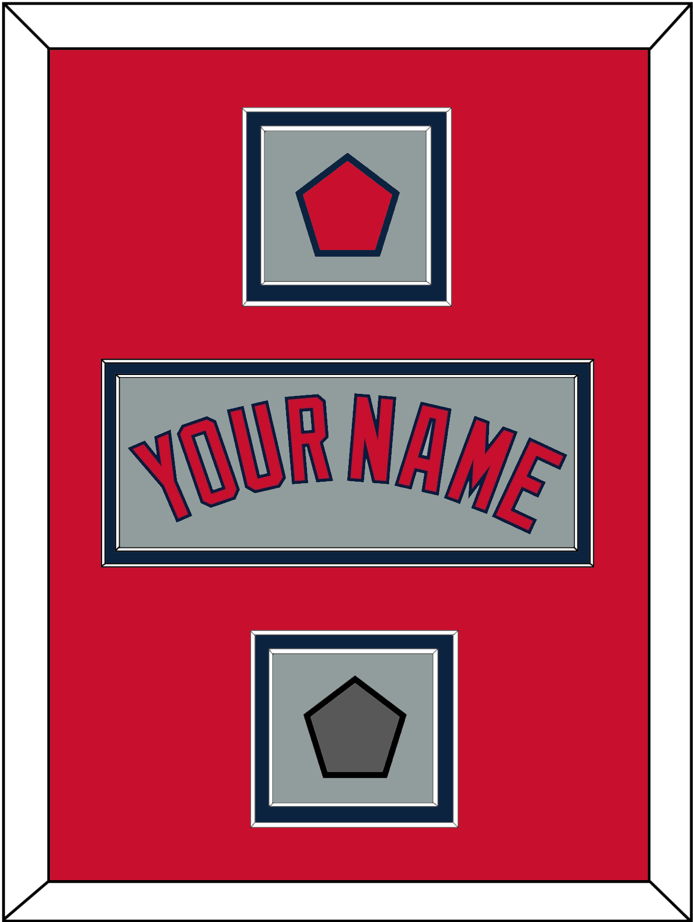 Boston Name, Logo Patch & World Series Jersey Patch - Road Gray - Signature Tier 3