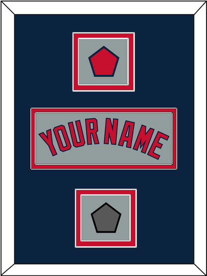 Boston Name, Logo Patch & World Series Champions Patch - Road Gray - Signature Tier 4