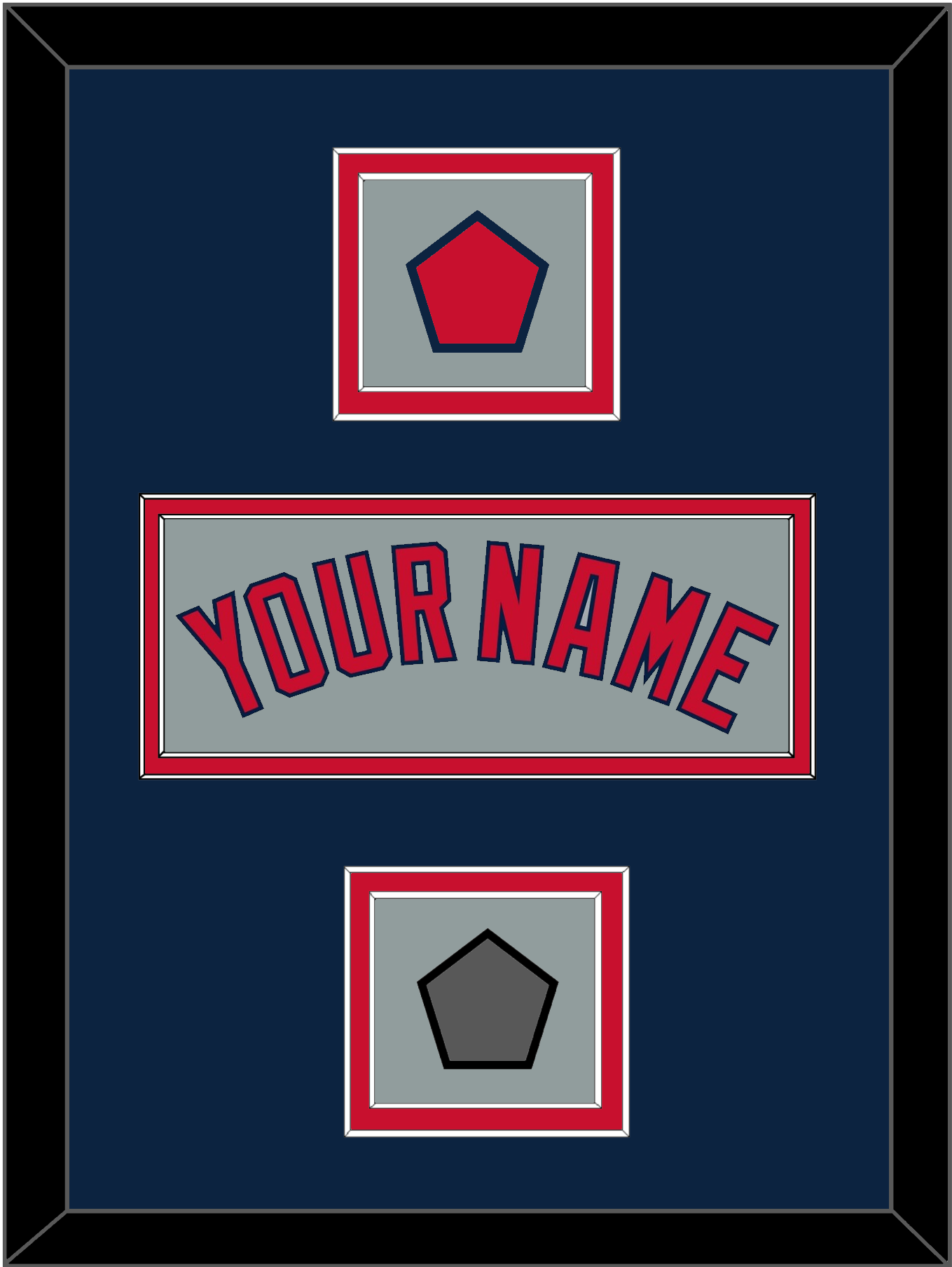 Boston Name, Logo Patch & World Series Champions Patch - Road Gray - Signature Tier 4