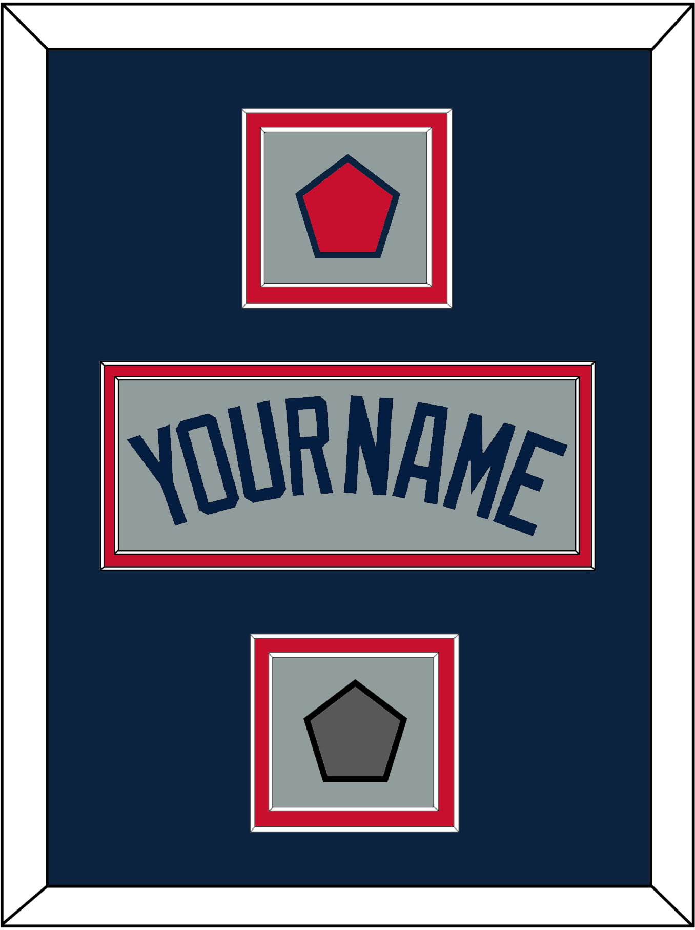 Boston Name, Logo Patch & World Series Champions Patch - Road Gray (2009-2013) - Signature Tier 3