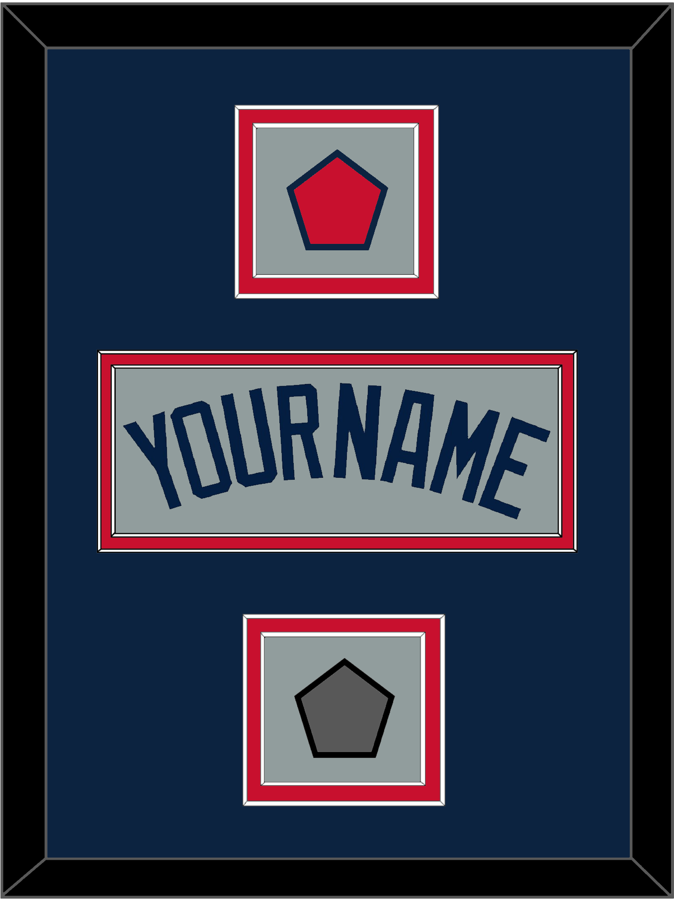 Boston Name, Logo Patch & World Series Champions Patch - Road Gray (2009-2013) - Signature Tier 3