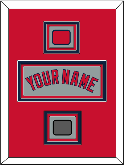 Boston Name, Logo Patch & World Series Jersey Patch - Road Gray - Premier Tier 2