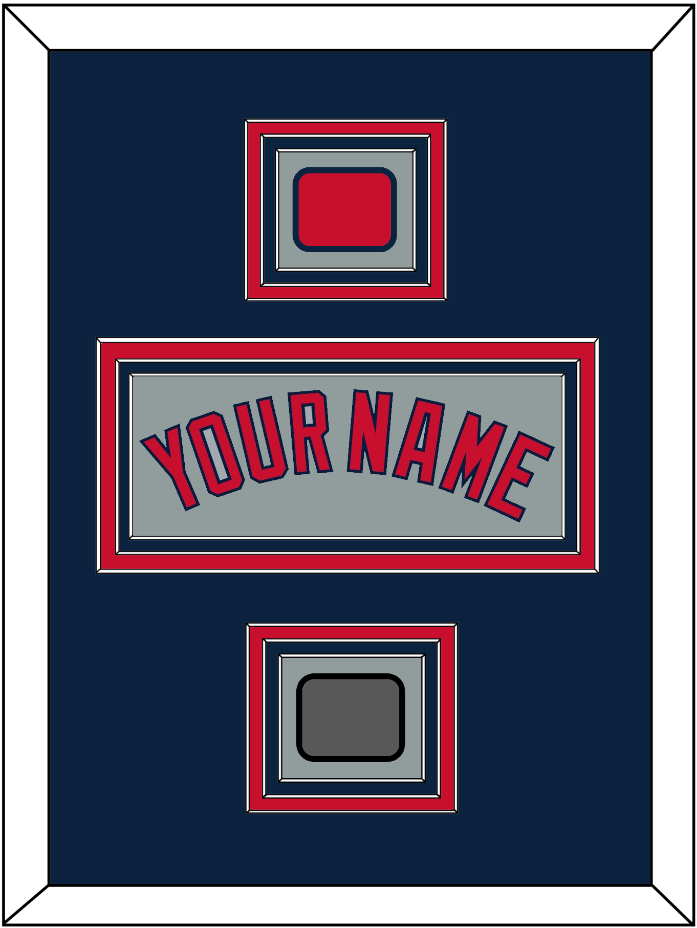 Boston Name, Logo Patch & World Series Champions Patch - Road Gray - Premier Tier 3