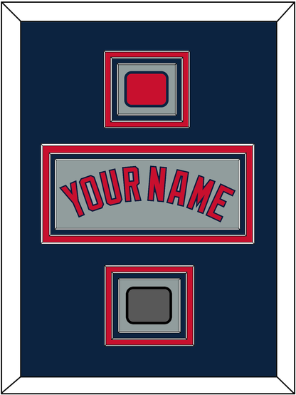 Boston Name, Logo Patch & World Series Jersey Patch - Road Gray - Premier Tier 3