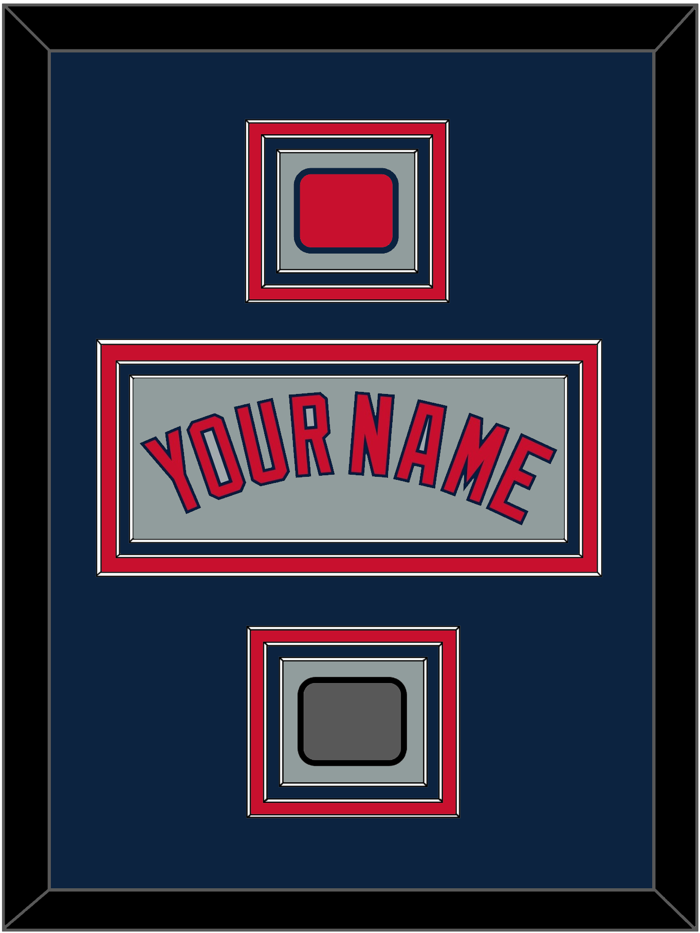 Boston Name, Logo Patch & World Series Jersey Patch - Road Gray - Premier Tier 3