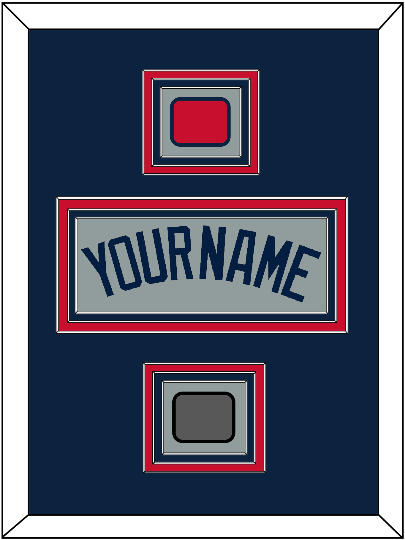 Boston Name, Logo Patch & World Series Champions Patch - Road Gray (2009-2013) - Premier Tier 3
