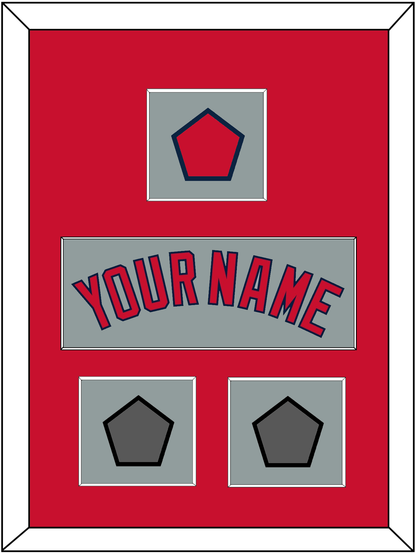 Boston Name, Logo Patch & Two World Series Jersey Patches - Road Gray - Essential Tier 2