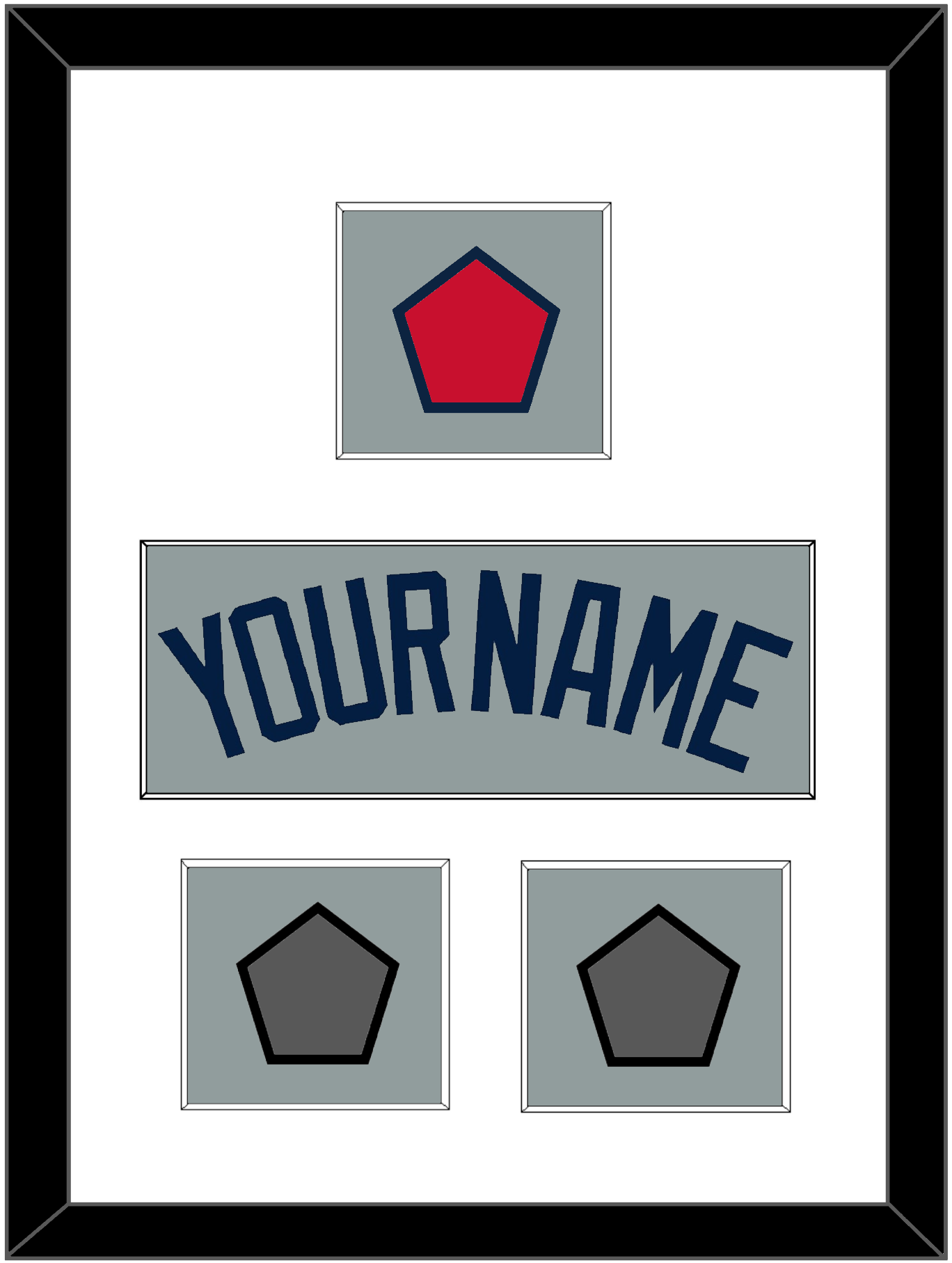 Boston Name, Logo Patch & Two World Series Jersey Patches - Road Gray (2009-2013) - Essential Tier 1