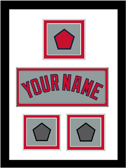 Boston Name, Logo Patch & Two World Series Champions Patches - Road Gray - Signature Tier 1