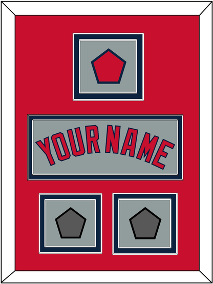 Boston Name, Logo Patch & Two World Series Champions Patches - Road Gray - Signature Tier 3