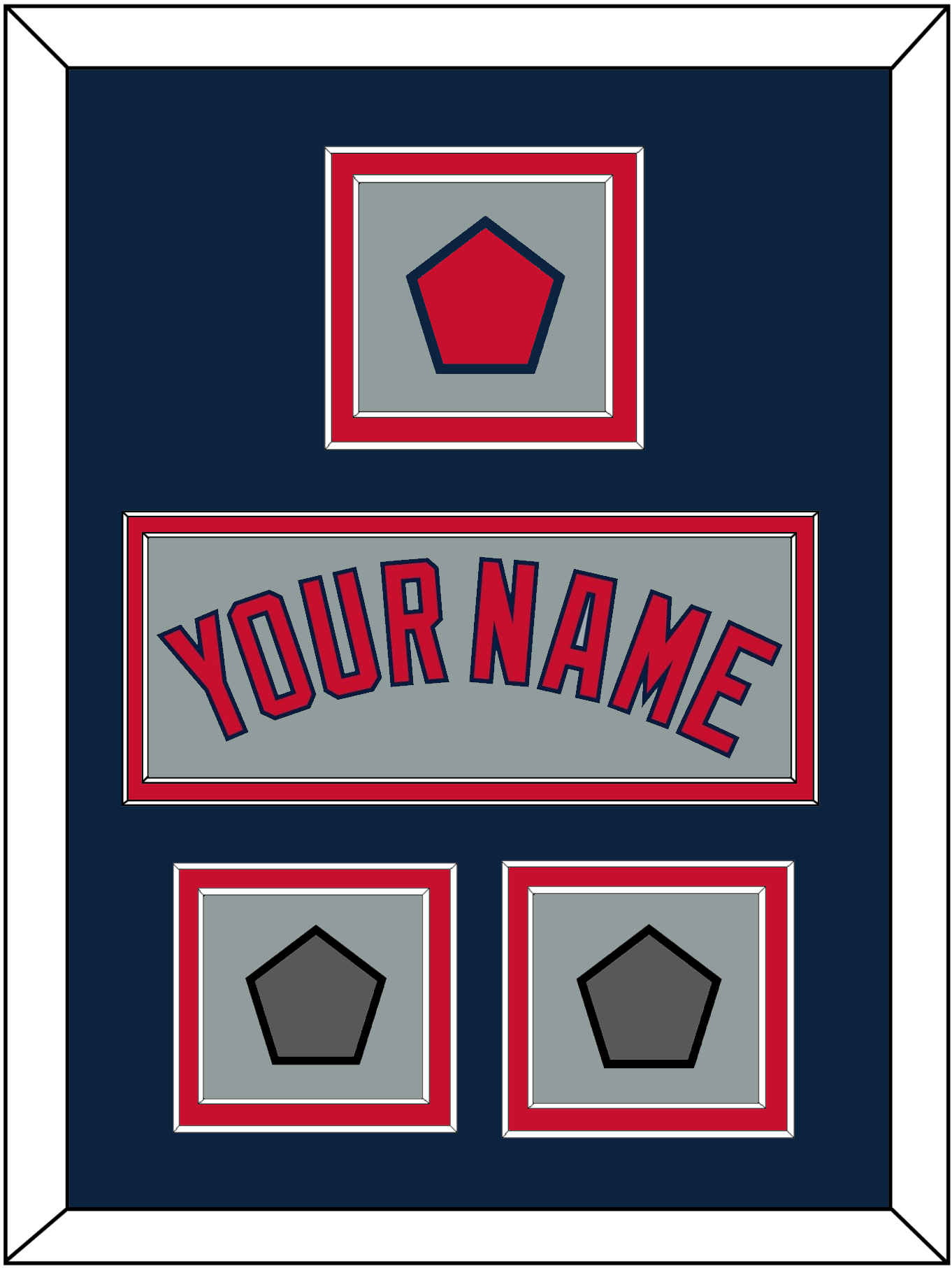 Boston Name, Logo Patch & Two World Series Champions Patches - Road Gray - Signature Tier 4