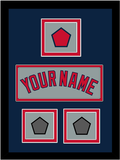 Boston Name, Logo Patch & Two World Series Champions Patches - Road Gray - Signature Tier 4