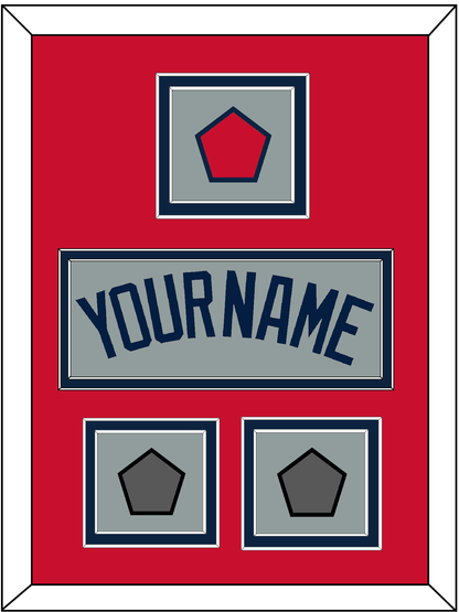 Boston Name, Logo Patch & Two World Series Champions Patches - Road Gray (2009-2013) - Signature Tier 2