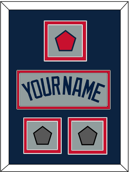 Boston Name, Logo Patch & Two World Series Champions Patches - Road Gray (2009-2013) - Signature Tier 3