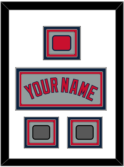 Boston Name, Logo Patch & Two World Series Champions Patches - Road Gray - Premier Tier 1
