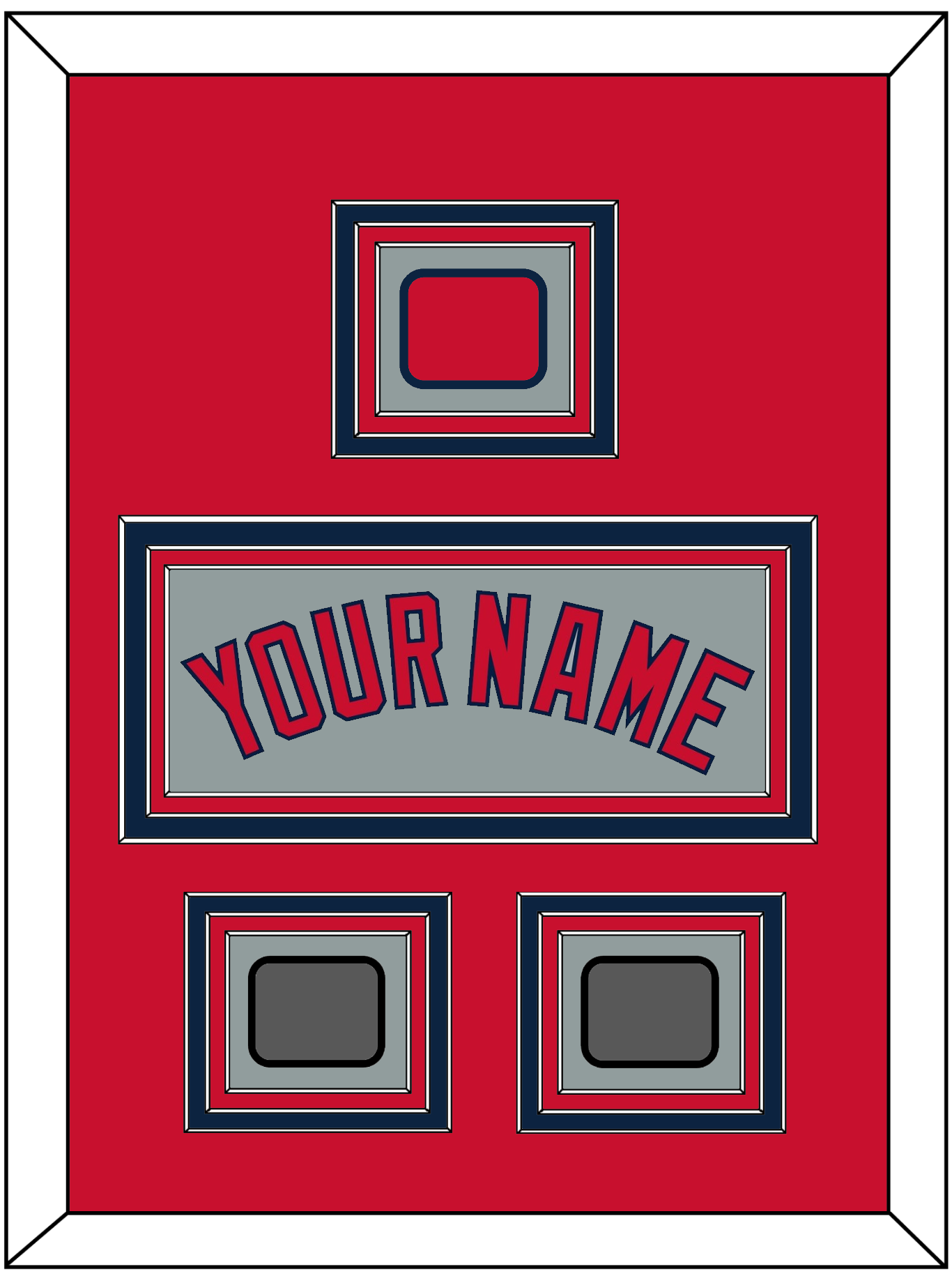 Boston Name, Logo Patch & Two World Series Champions Patches - Road Gray - Premier Tier 2