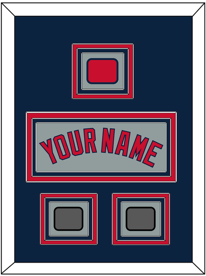 Boston Name, Logo Patch & Two World Series Jersey Patches - Road Gray - Premier Tier 3
