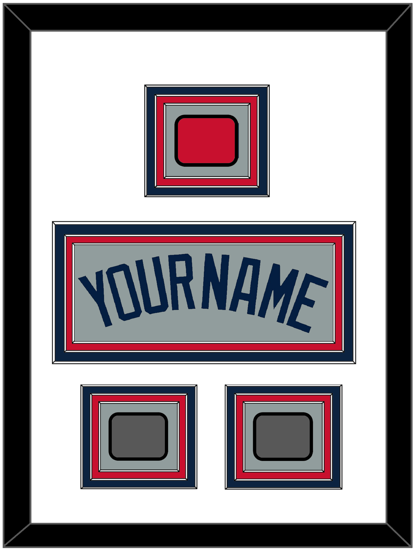 Boston Name, Logo Patch & Two World Series Jersey Patches - Road Gray (2009-2013) - Premier Tier 1