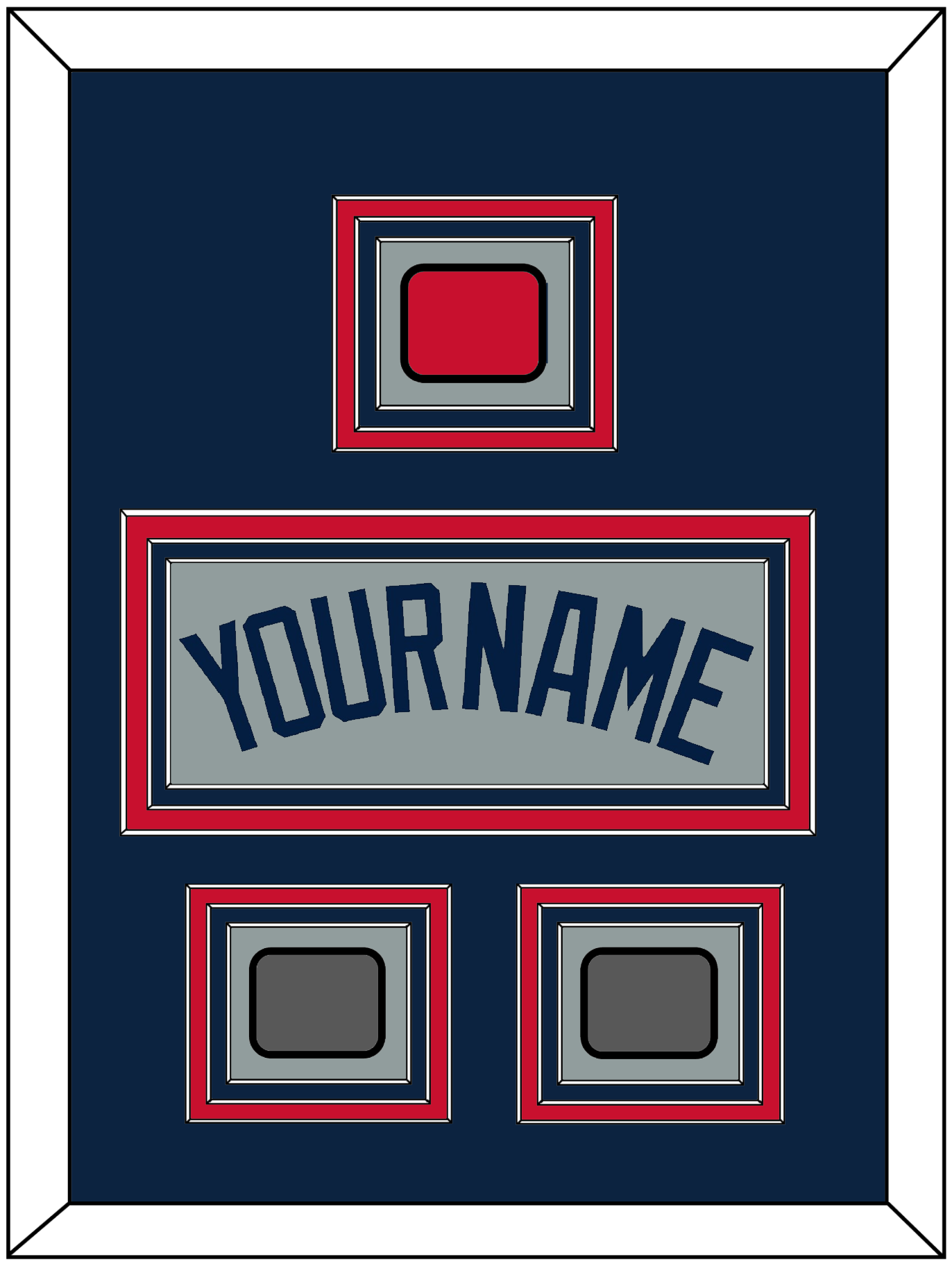 Boston Name, Logo Patch & Two World Series Champions Patches - Road Gray (2009-2013) - Premier Tier 3