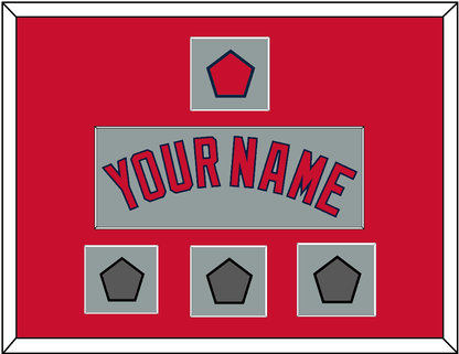 Boston Name, Logo Patch & Three World Series Champions Patches - Road Gray - Essential Tier 2