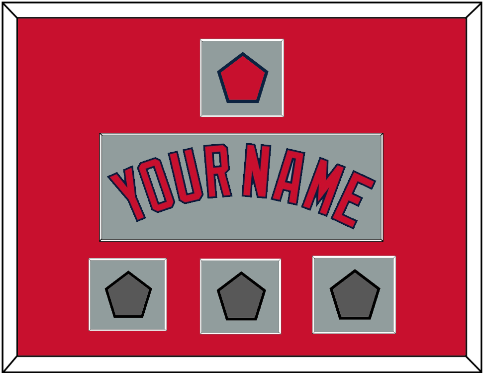 Boston Name, Logo Patch & Three World Series Jersey Patches - Road Gray - Essential Tier 2