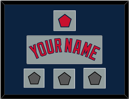 Boston Name, Logo Patch & Three World Series Champions Patches - Road Gray - Essential Tier 3