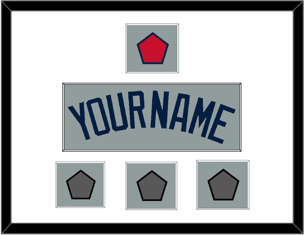 Boston Name, Logo Patch & Three World Series Champions Patches - Road Gray (2009-2013) - Essential Tier 1