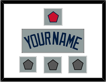 Boston Name, Logo Patch & Three World Series Champions Patches - Road Gray (2009-2013) - Essential Tier 1