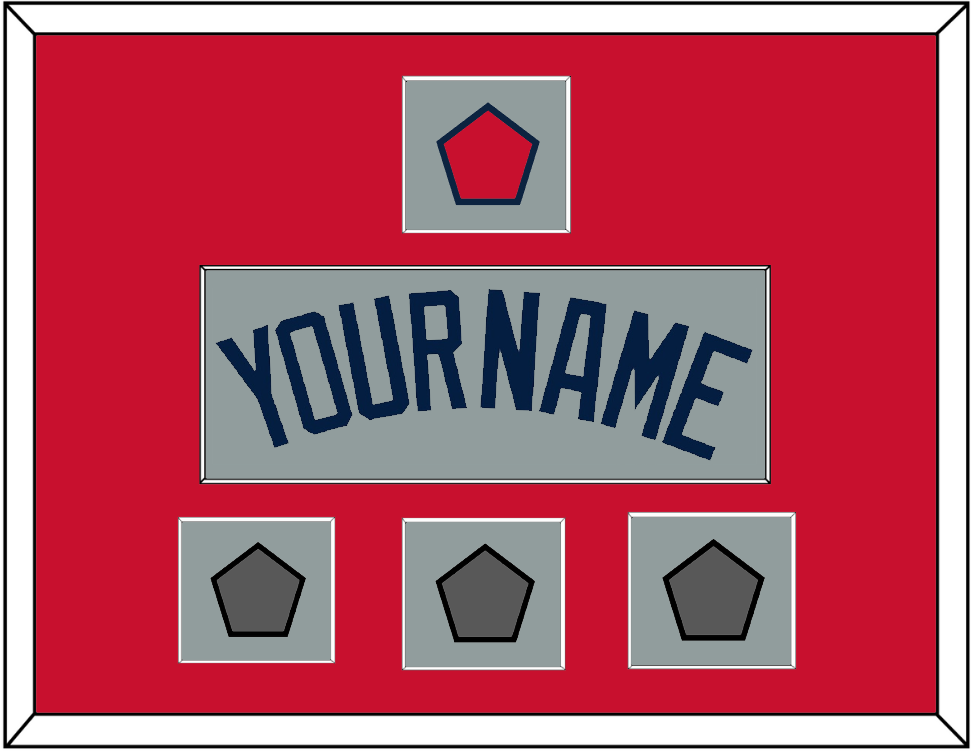 Boston Name, Logo Patch & Three World Series Champions Patches - Road Gray (2009-2013) - Essential Tier 2