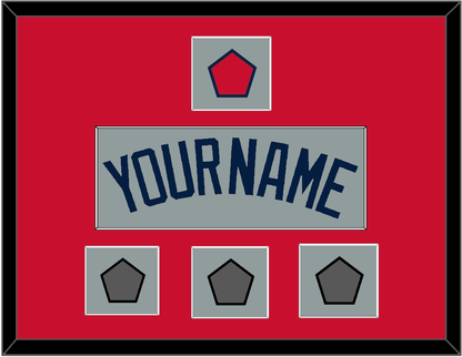 Boston Name, Logo Patch & Three World Series Champions Patches - Road Gray (2009-2013) - Essential Tier 2